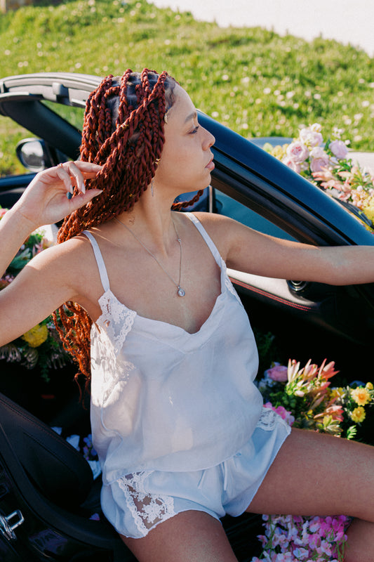 Top primavera Babydoll em Seda 100% Natural | Leveza e Respirabilidade