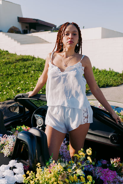 Top primavera Babydoll 100% Seda
