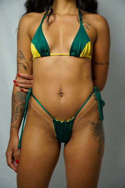 Cueca Fita Naiá Verde e Amarelo