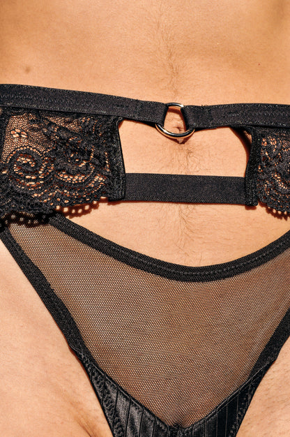 Cueca Fio Dental de Tule Fatale