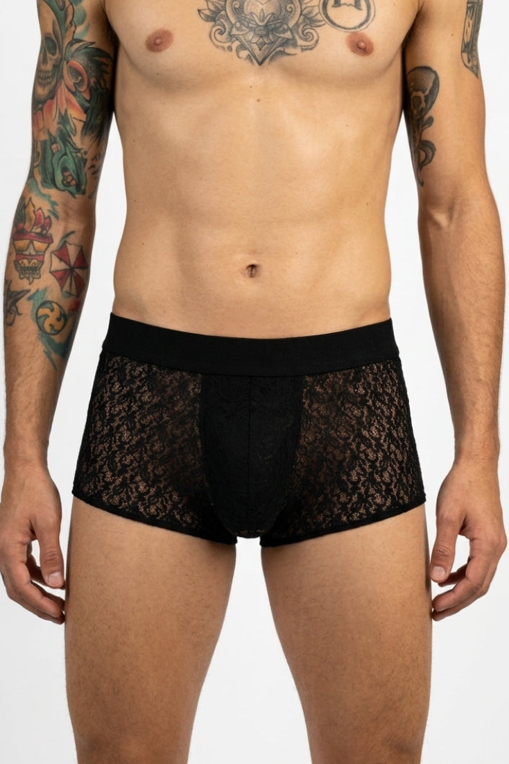 Cueca Boxer Masculina de Renda