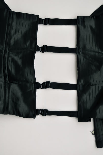 Corset Bia em Cetim Fatale