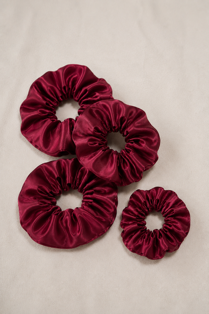 Scrunchie de Cetim - Pack 2 Unidades