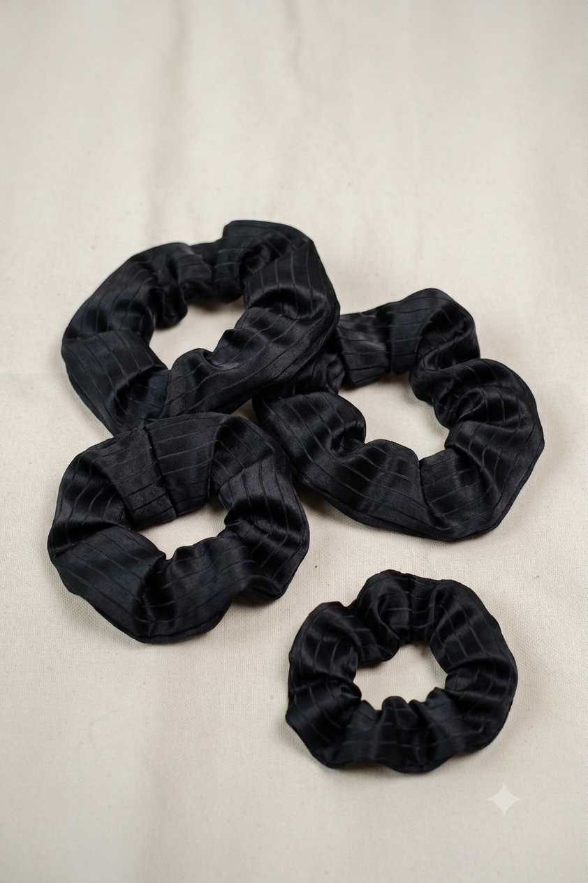 Scrunchie de Cetim - Pack 2 Unidades
